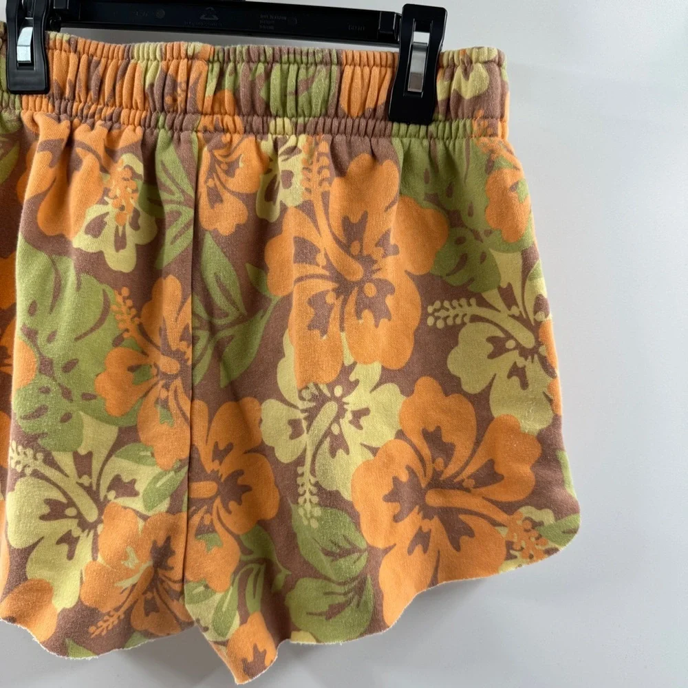Wild Fable Brown Tropical Floral Lounge Shorts with Drawstring Waist – Size S - Picture 7 of 7